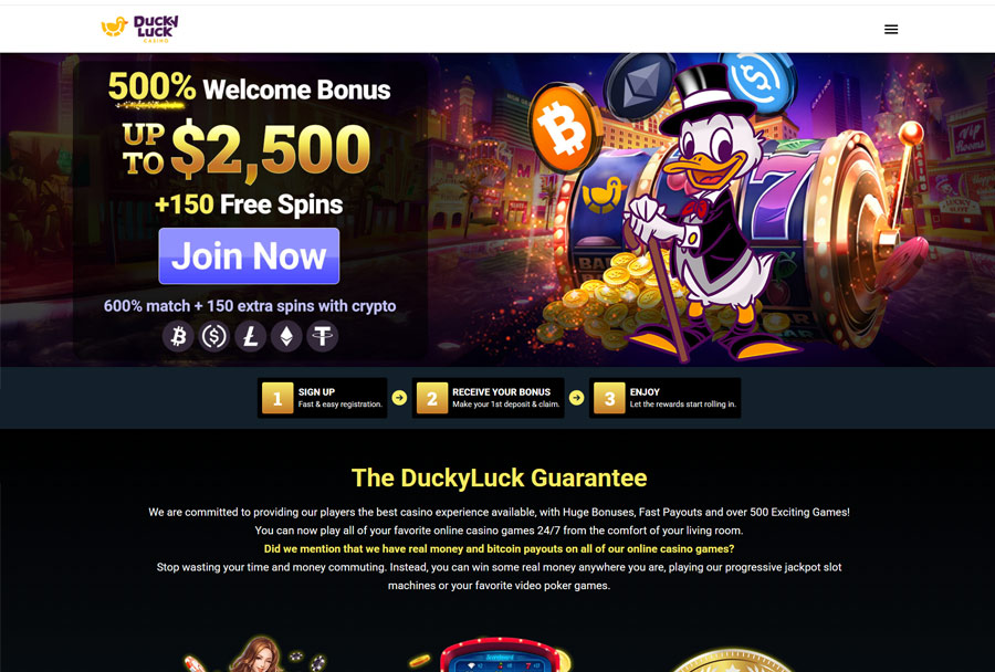 DuckyLuck Casino: Beginner-Friendly Crypto Hub