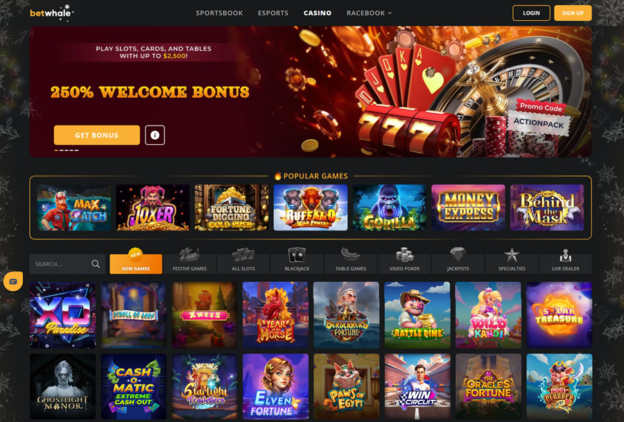 Betwhale Casino – BTC Sportsbook and Casino with Instant Blockchain Banking
