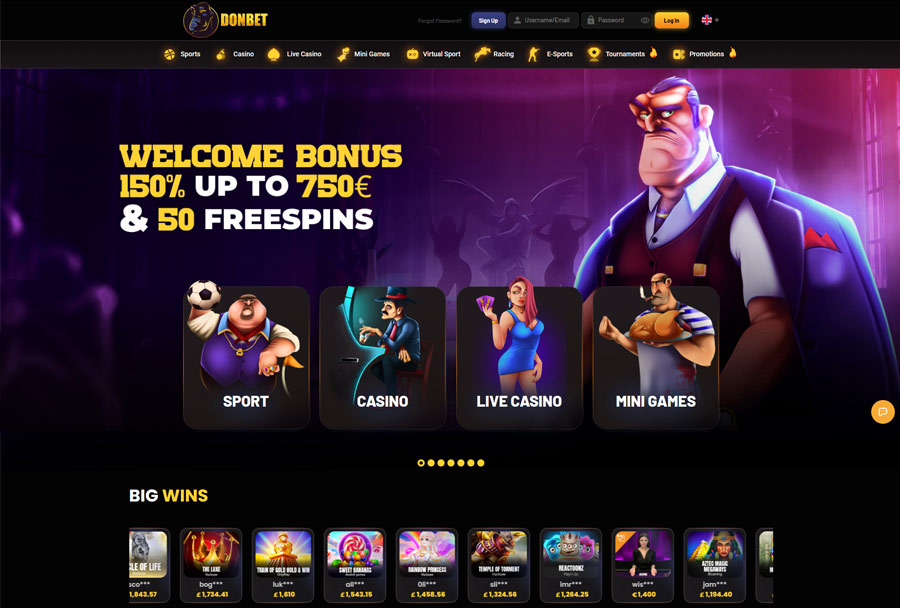 Donbet Casino - Mafia Themed Casino with Decent Privacy