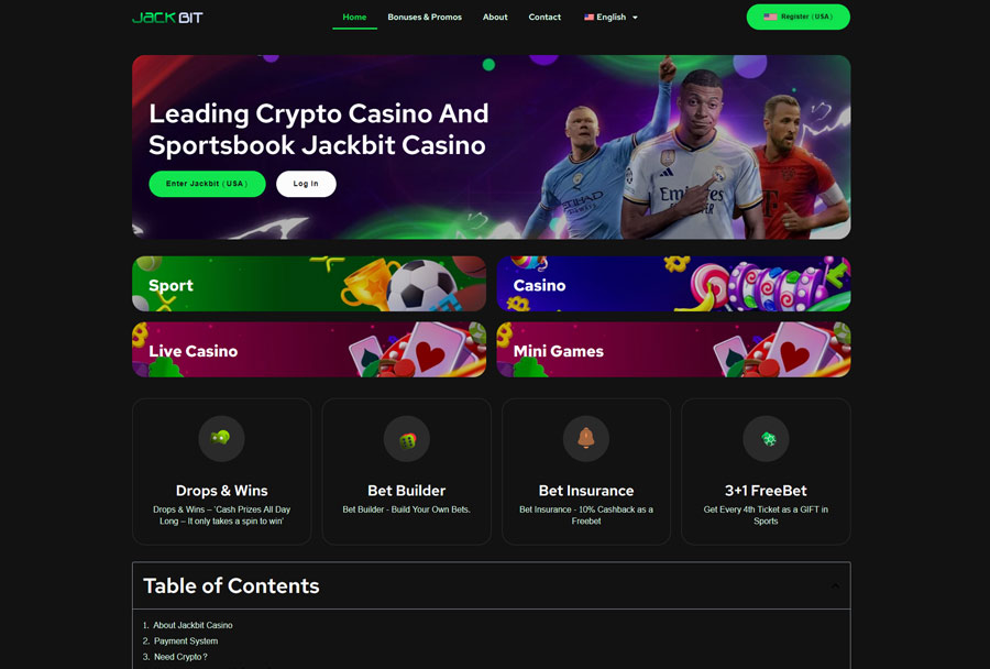 Jackbit Casino - Pure Crypto Casino Built for Privacy